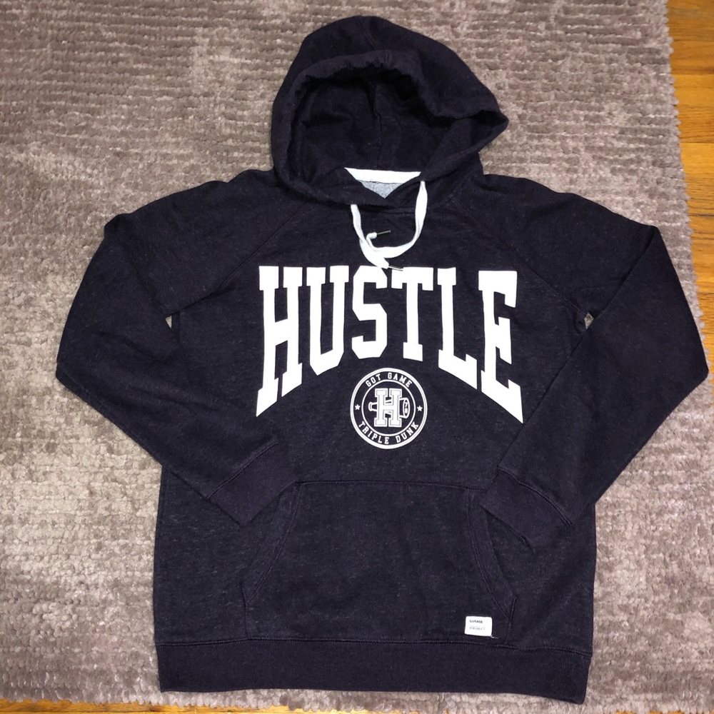 🆕 Garage Boyfriend Hoodie - Hustle Dark Purple 💜